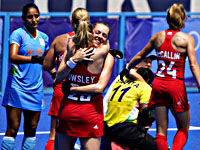 Олимпиада. Хоккей на траве. Бронзовые медали завоевали британки