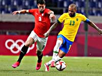 Олимпиада. Футбол. Бразильцы победили сборную Египта