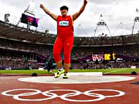 Олимпиада. Легкая атлетика. В толкании ядра победила китаянка