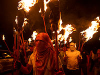 Палестинцы установили горящую свастику у форпоста Эвьятар