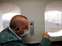 Эрдоган поблагодарил Путина за помощь в борьбе с пожарами