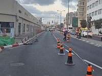 Земляные работы в порту Тель-Авива привели к провалу на дороге и частичному обрушению здания