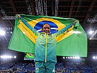 Чемпионат мира по спортивной гимнастике. В опорном прыжке победила бразильянка. Израильтянка на шестом месте