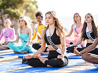 Йога для первых красавиц в мире. Фоторепортаж из Эйлата