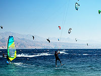 Кайтсерферы в Эйлате: ветрам все возрасты покорны. Фотогалерея