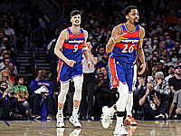 Дени Авдия набрал 14 очков в Нью-Йорке. Стефен Карри набрал 46 очков, Леброн Джеймс - 36