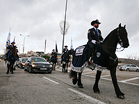 Патриарх Иерусалима прибыл в Бейт-Лехем в сопровождении израильской конной полиции