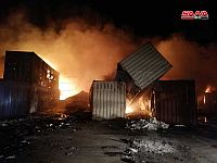 SANA: ВВС Израиля атаковали контейнеры в сирийском порту Латакия