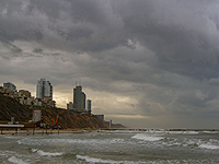 В Израиле бушует зимняя буря. Снегопад на Хермоне