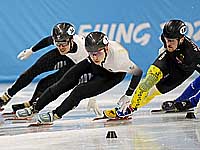 Олимпиада. Шорт-трек. Израильтянин Владислав Быканов в четвертьфинал не вышел