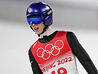 Олимпиада. Прыжки с трамплина. Золотую медаль завоевал японец