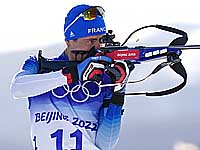 Олимпиада. Биатлон. Победил француз. Белорус завоевал серебряную медаль