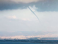 У побережья Израиля в течение дня было замечено несколько водяных смерчей