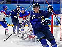 Олимпиада. Хоккей. Финны разгромили сборную Словакии. Хет-трик форварда 