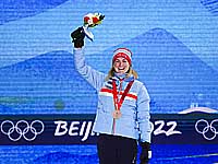 Олимпиада. Биатлон. Победила норвежка