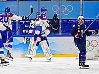 Олимпиада. Хоккей. Словаки победили американцев и вышли в полуфинал