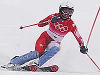 Олимпиада. Суперкомбинация. Золото и серебро завоевали швейцарские горнолыжницы