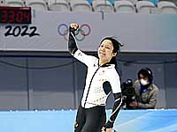 Олимпиада. Конькобежный спорт. Японка установила рекорд