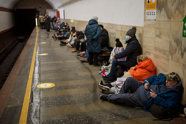Киевское метро, 25 февраля 2022 года Киевское метро, 25 февраля 2022 года