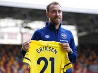 Эриксен дебютировал. Поляк, забивший победный гол поддержал товарища по сборной, который сейчас находится в Киеве