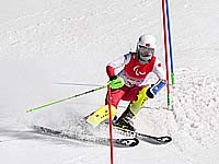 Паралимпиада. Гигантский слалом. Победила китаянка. Израильтянка заняла 15-е место