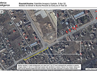 Великобритания: на спутниковых снимках Бучи от 21 марта видны тела убитых