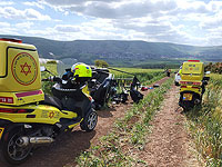 На севере Израиля перевернулся квадроцикл, тяжело травмирован ребенок