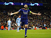 Лига чемпионов. Бензема забил два гола. 