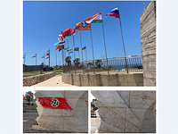 На монументе победы в Нетании была нарисована запрещённая символика