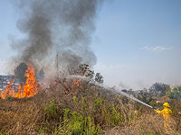 Пожар возле Ицхара, на месте вспыхнули беспорядки