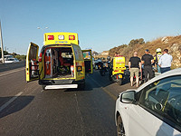 На 5-м шоссе, возле развязки Шаар а-Шомрон, машиной сбит велосипедист