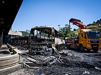 На автовокзале в Цфате загорелись 18 автобусов
