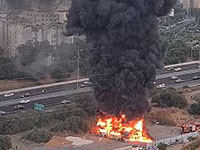 На одной из парковок Ришон ле-Циона загорелись автобусы