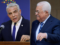 Лапид и Аббас поздравили друг друга, Нетаниягу возмущен легитимацией главы ПА