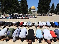 Ид аль-Адха на Храмовой горе: тысячи мусульман пришли к мечети Аль-Акса