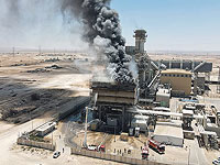 Пожар на электростанции в Неот-Ховав