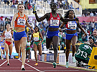 Чемпионат мира по легкой атлетике. В эстафете победили доминиканцы. Американцы на третьем месте