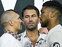 Взвешивание в Саудовской Аравии. Джошуа на 10 кг тяжелее Усика