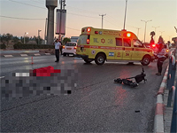 В Афуле автомобиль насмерть сбил мужчину, ехавшего на электросамокате