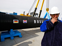 Резкое падение давления в газопроводах 