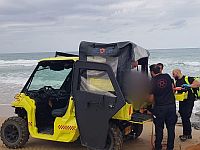 В северной части побережья Средиземного моря едва не утонула женщина