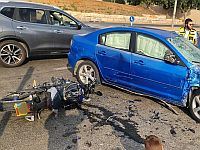 ДТП в Ашдоде, тяжело травмирована мотоциклистка