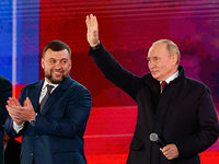 Денис Пушилин и Владимир Путин