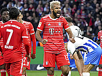 Герта (Берлин) - Бавария (Мюнхен) 2:3. Два мяча забил Жан-Эрик Максим Шупо-Мотинг