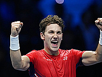 Итоговый турнир АТР. Каспер Рууд вышел в полуфинал. Достижение Оже-Альяссима. Надаль выбыл