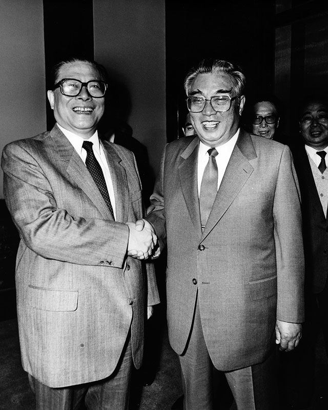 С лидером Северной Кореи Ким Ир Сеном, 1991 год С лидером Северной Кореи Ким Ир Сеном, 1991 год