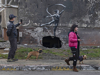 Британскому художнику Бэнкси присвоено звание почетного гражданина Ирпеня