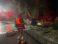 Около Ашкелона сгорел автомобиль, погиб мужчина