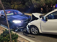 В Кейсарии столкнулись два легковых автомобиля; погибла женщина