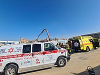 В Негеве получил тяжелые травмы рабочий, упав в большой высоты